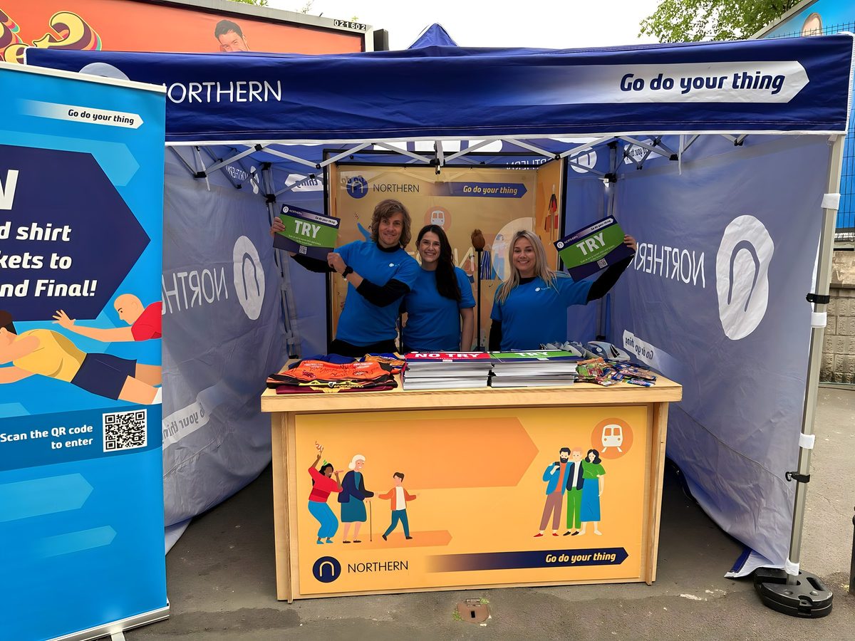 Northern brand ambassadors on their stand at the Super League Magic Weekend