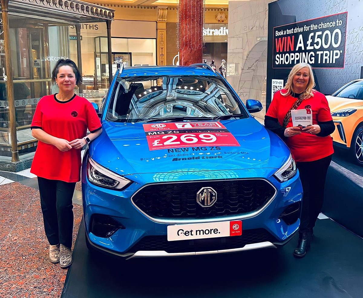 MG EV TOUR REVS UP AT THE TRAFFORD CENTRE