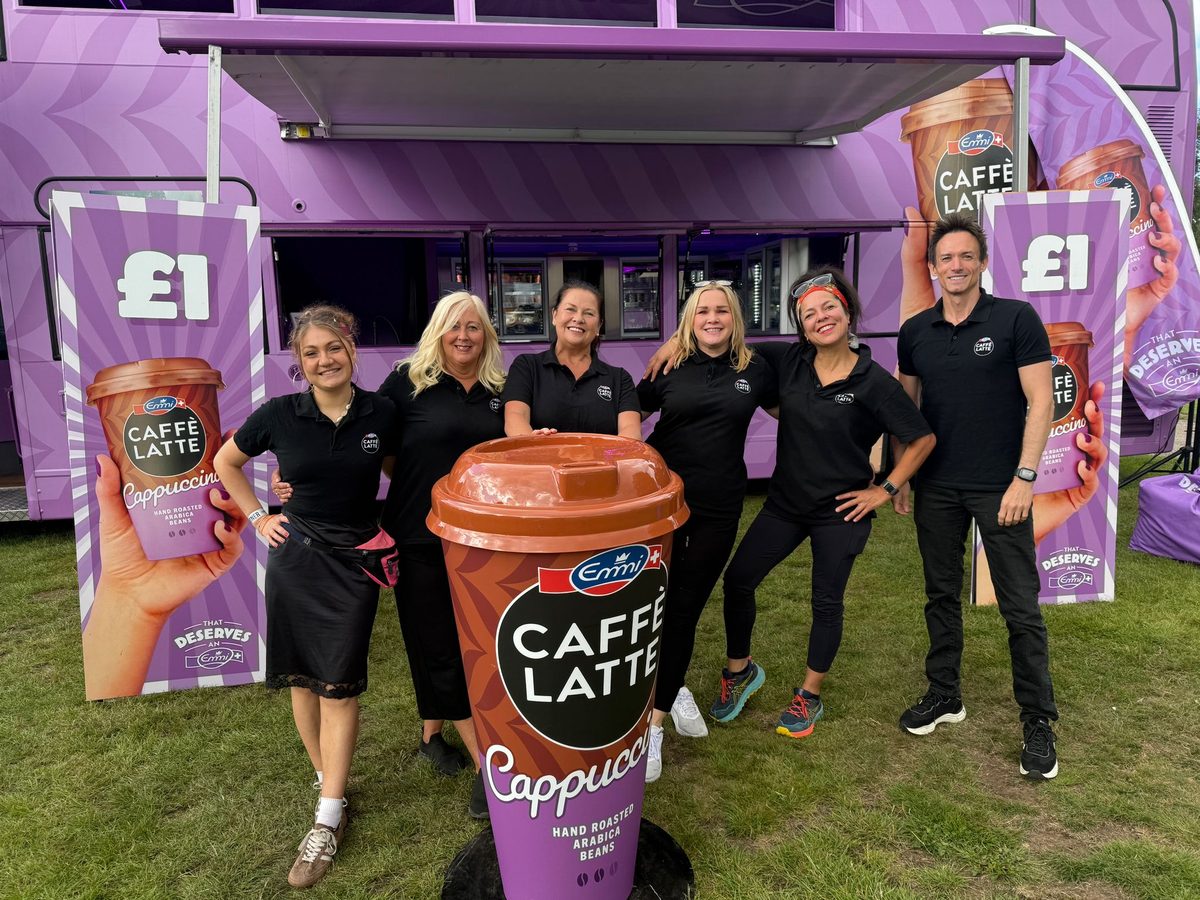Sampling team keeping the stand stocked during the festival