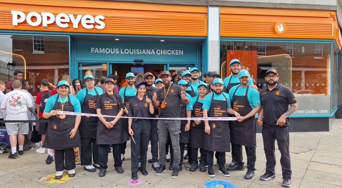 EXECUTIONAL field team at the Popeyes Uxbridge store opening