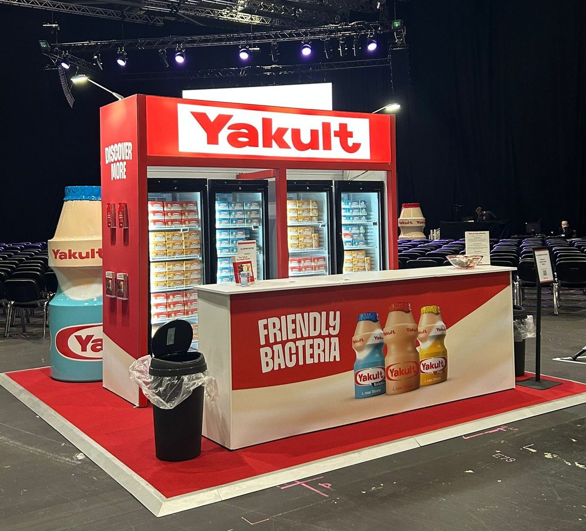 brand ambassadors sampling Yakult at New Scientist Live in ExCeL London