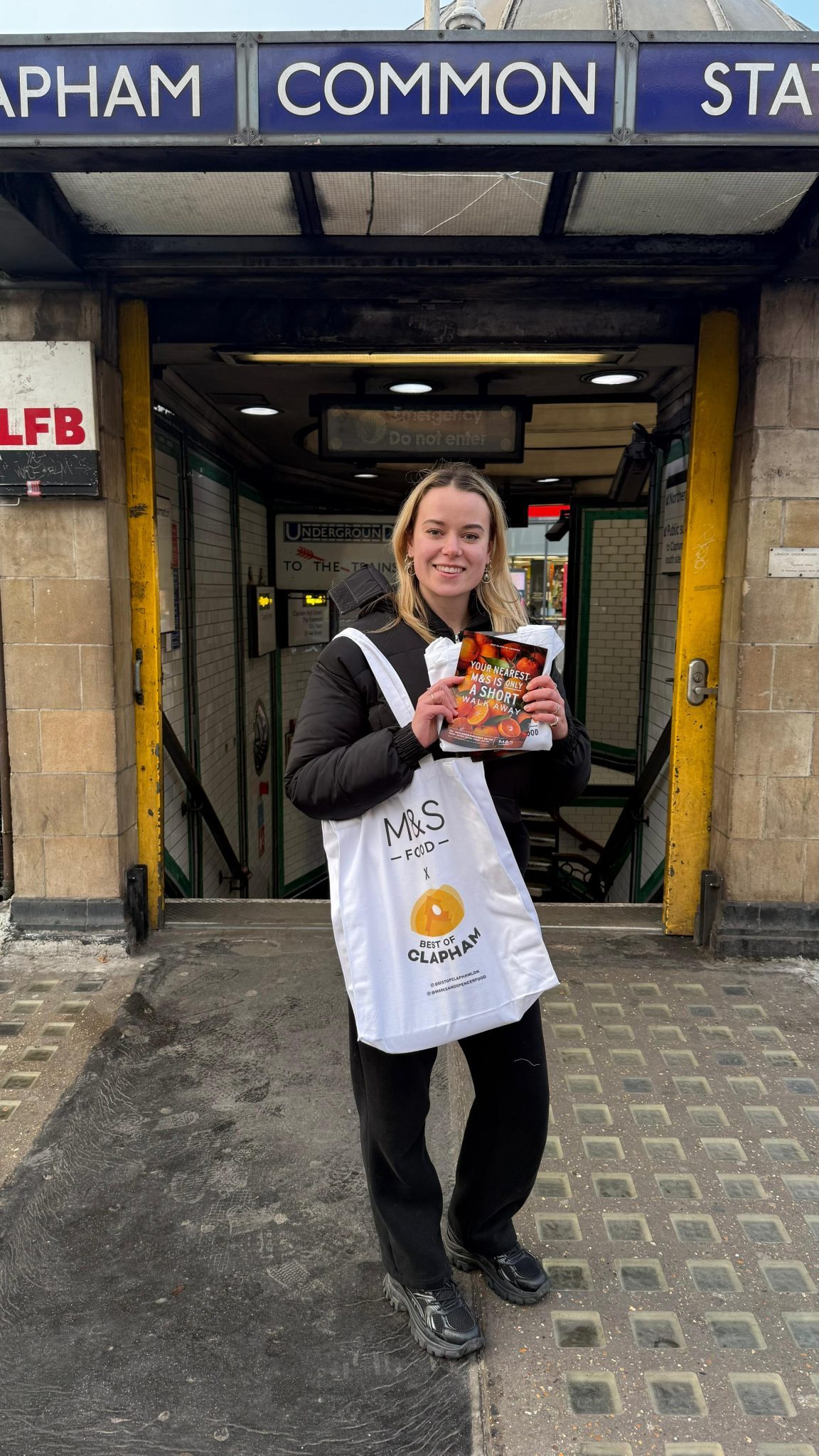 Executional leaflet distribution team for Marks & Spencer at Clapham Common, London