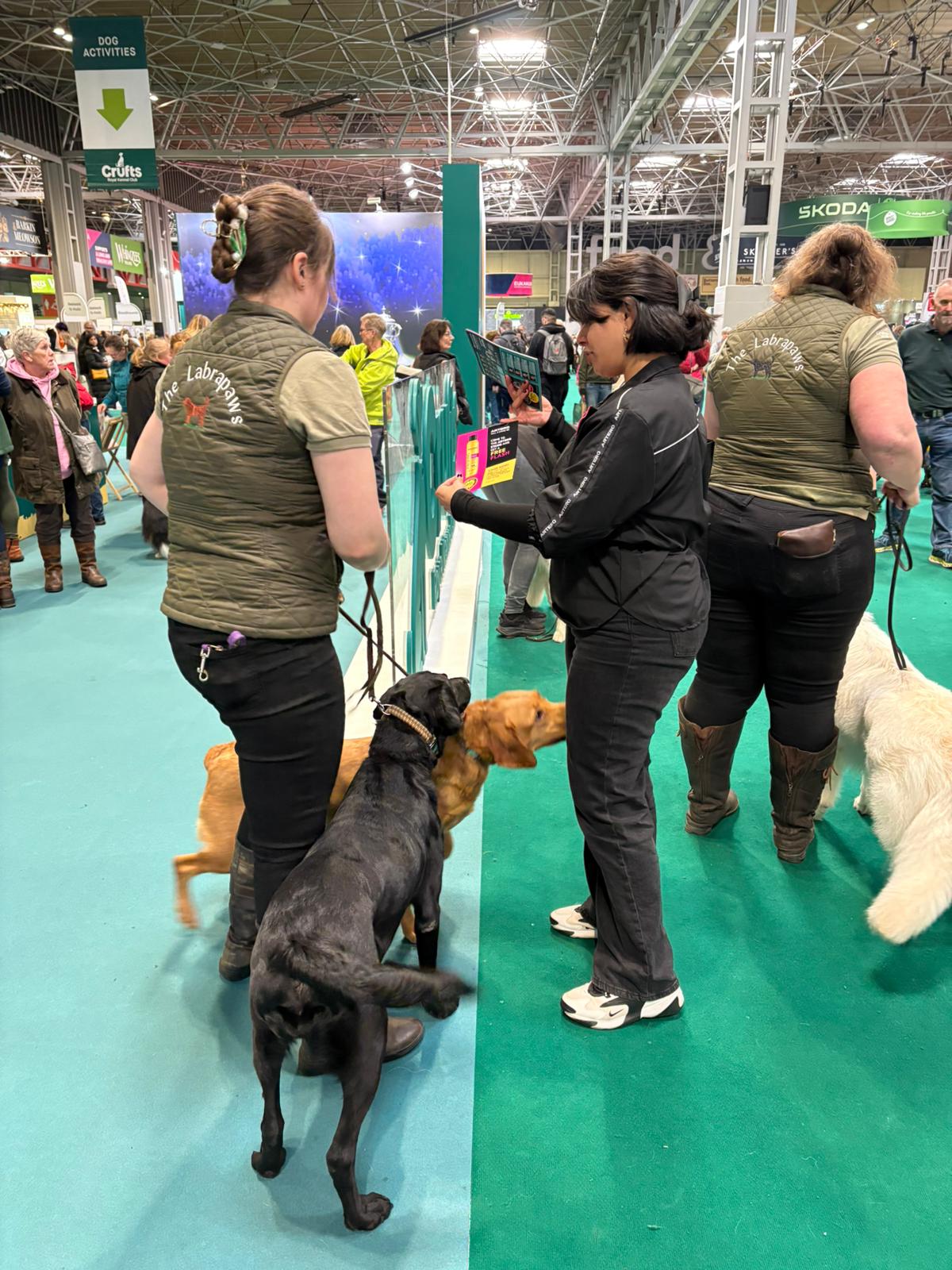 Crowd of Crufts visitors passing the Artero stand