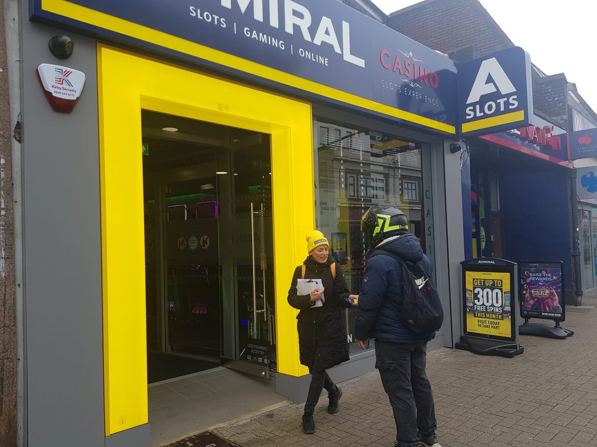 Admiral Casino scratchcards and leaflets ready for handing out