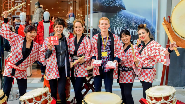 Executional team representing a brand face to face