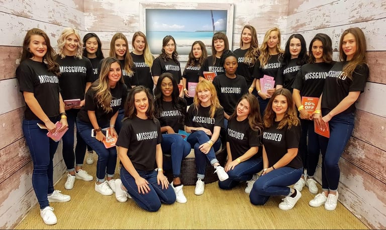 Executional promo team at a fashion pop-up launch