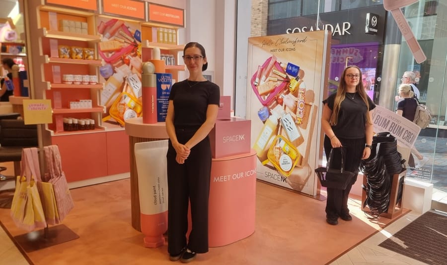 EXECUTIONAL team in a freshly dressed Space NK store in Chelmsford
