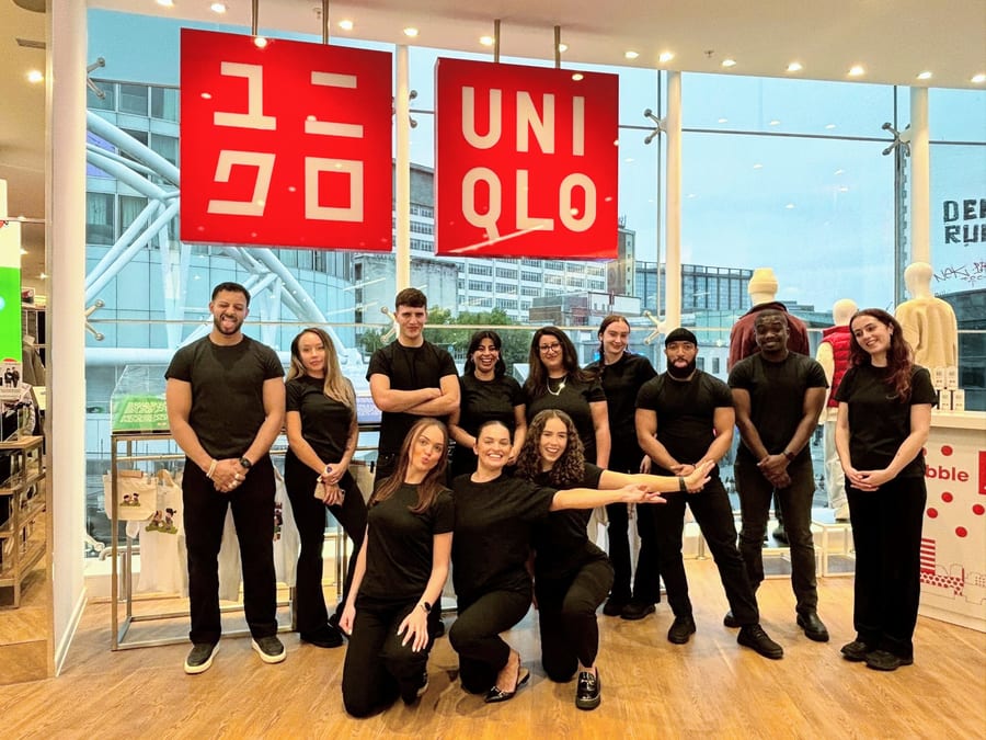 EXECUTIONAL entrance team at the UNIQLO store launch in the Bullring, Birmingham