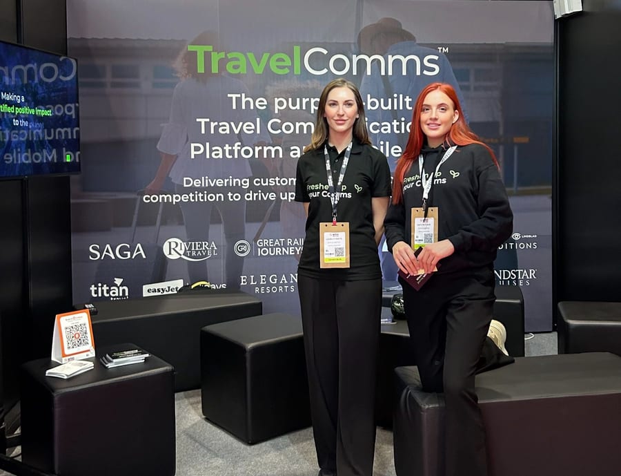 EXECUTIONAL promotional models on an exhibition stand at ExCeL London
